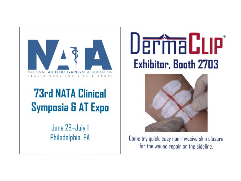 DermaClip to exhibit at National Athletic Trainers’ Association Conference (NATA 2022)