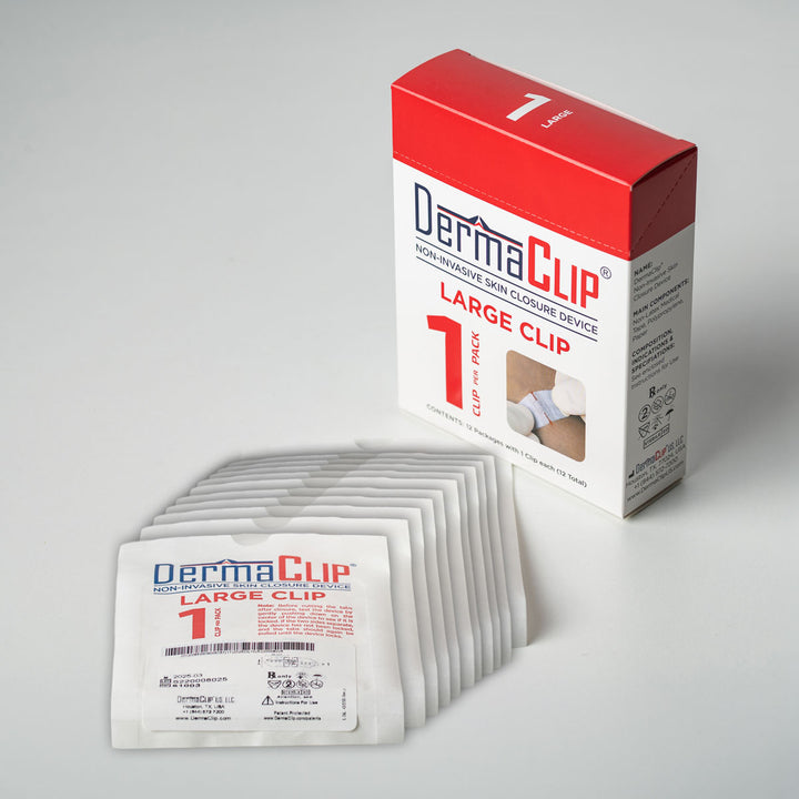 DermaClip Skin Closure Device | Needle-Free Wound Closure w/ Eversion