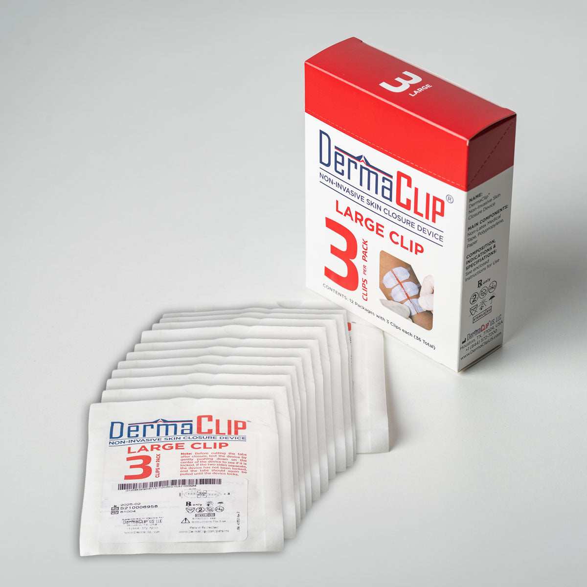 DermaClip Large 3 Clip (21mm, 3" / pkg)