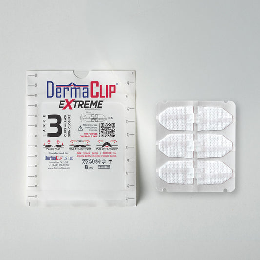 DermaClip Extreme Large 3 Clip (21mm, 3" / pkg)