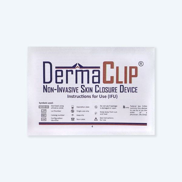 DermaClip instructions for use non-invasive skin closure device