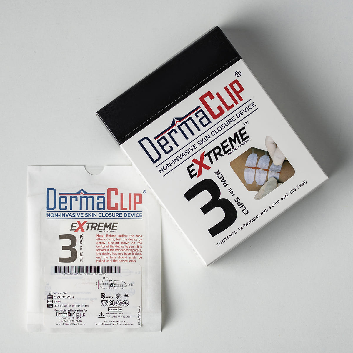DermaClip extreme packaging front